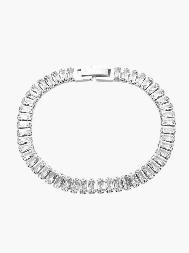 Pulseira de Rivière Baguette