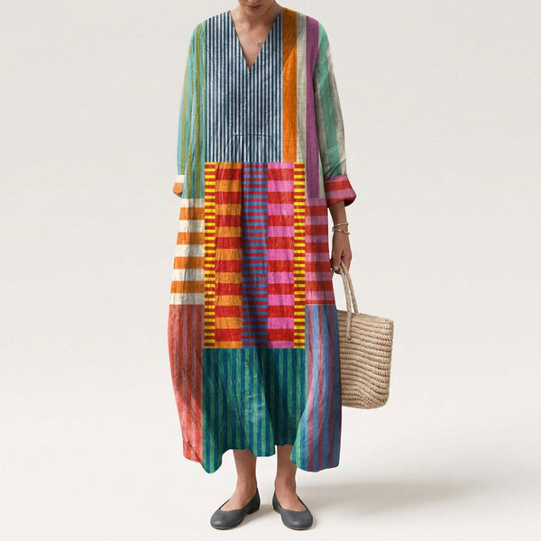 Mia - Vestido Geométrico